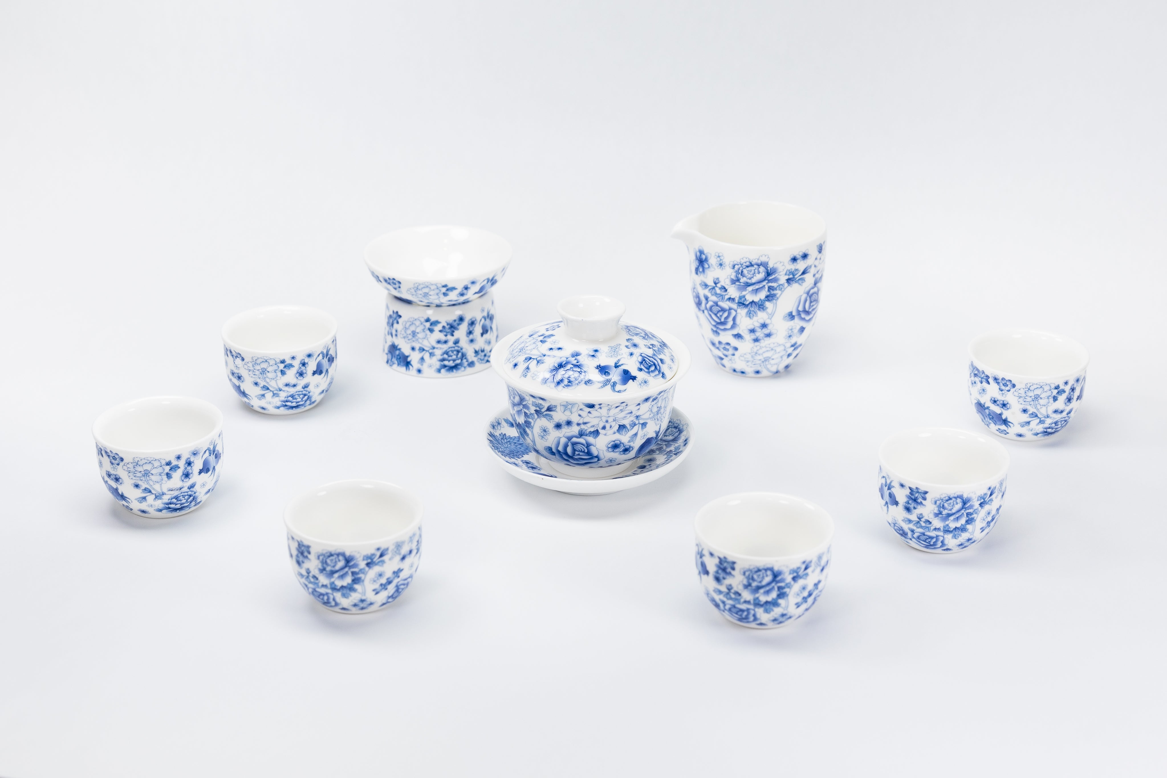 10头百花齐放茶具套组