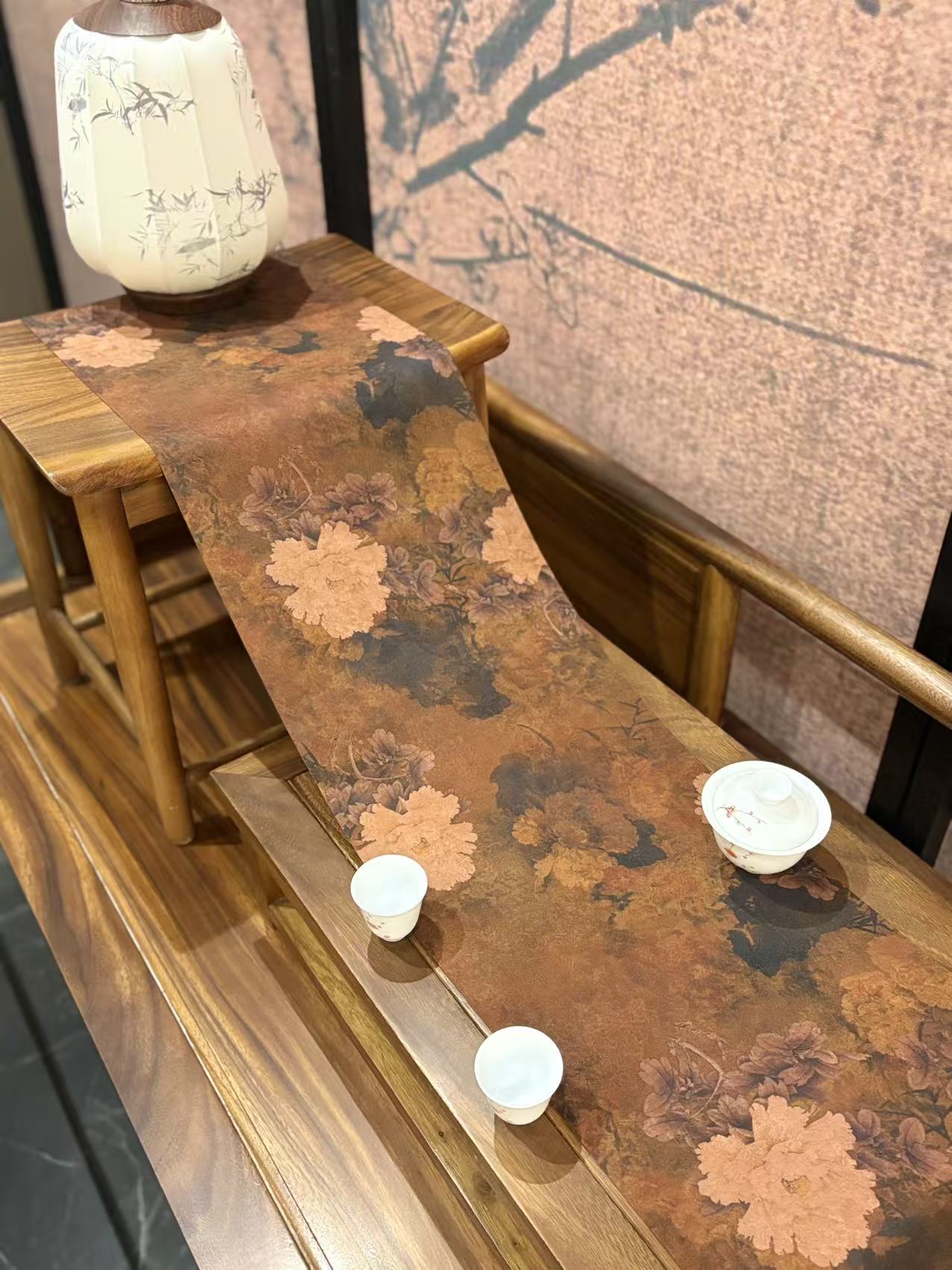 金蕊天香锦绒防水茶旗