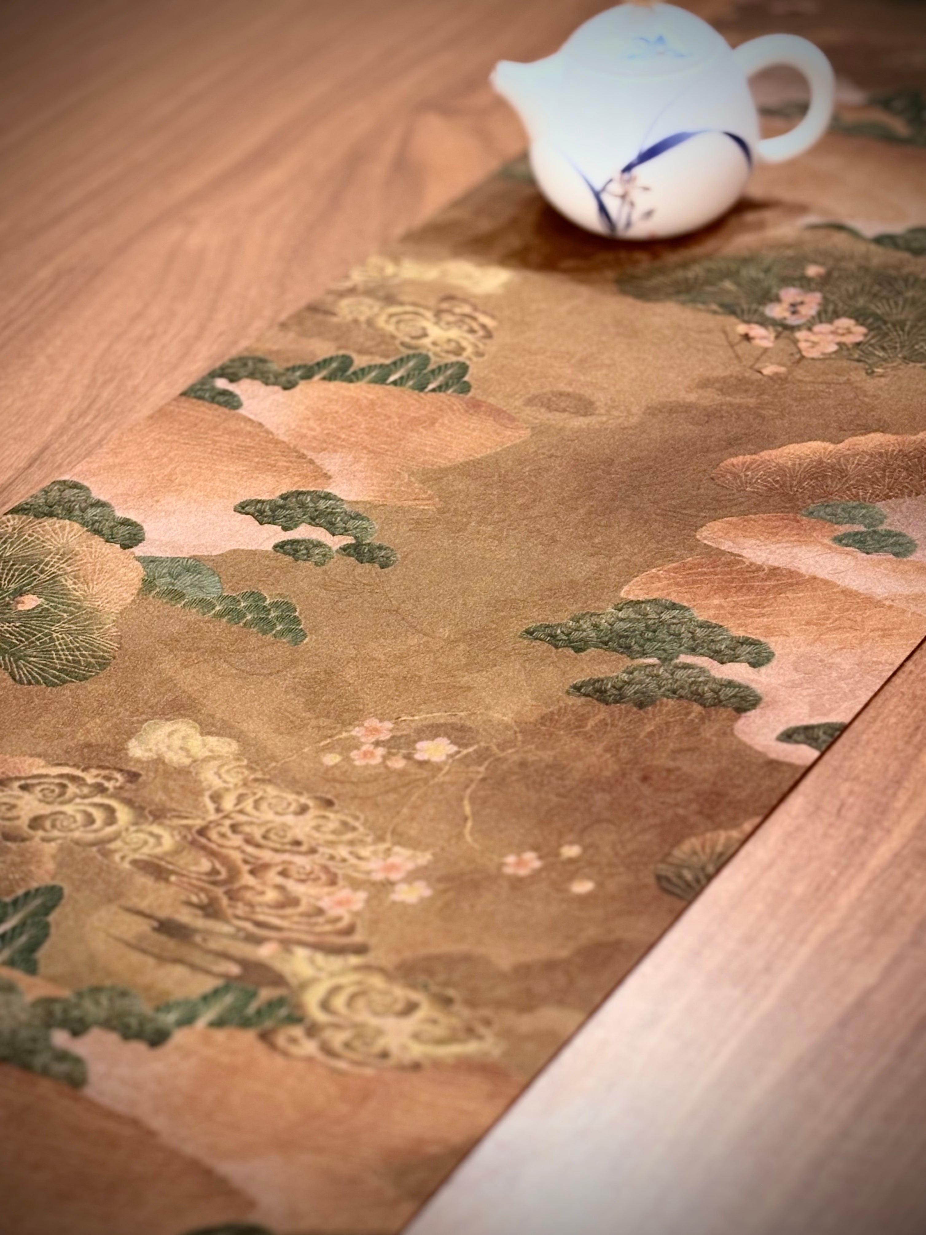 FuYuan Brocade Waterproof Tea Mat