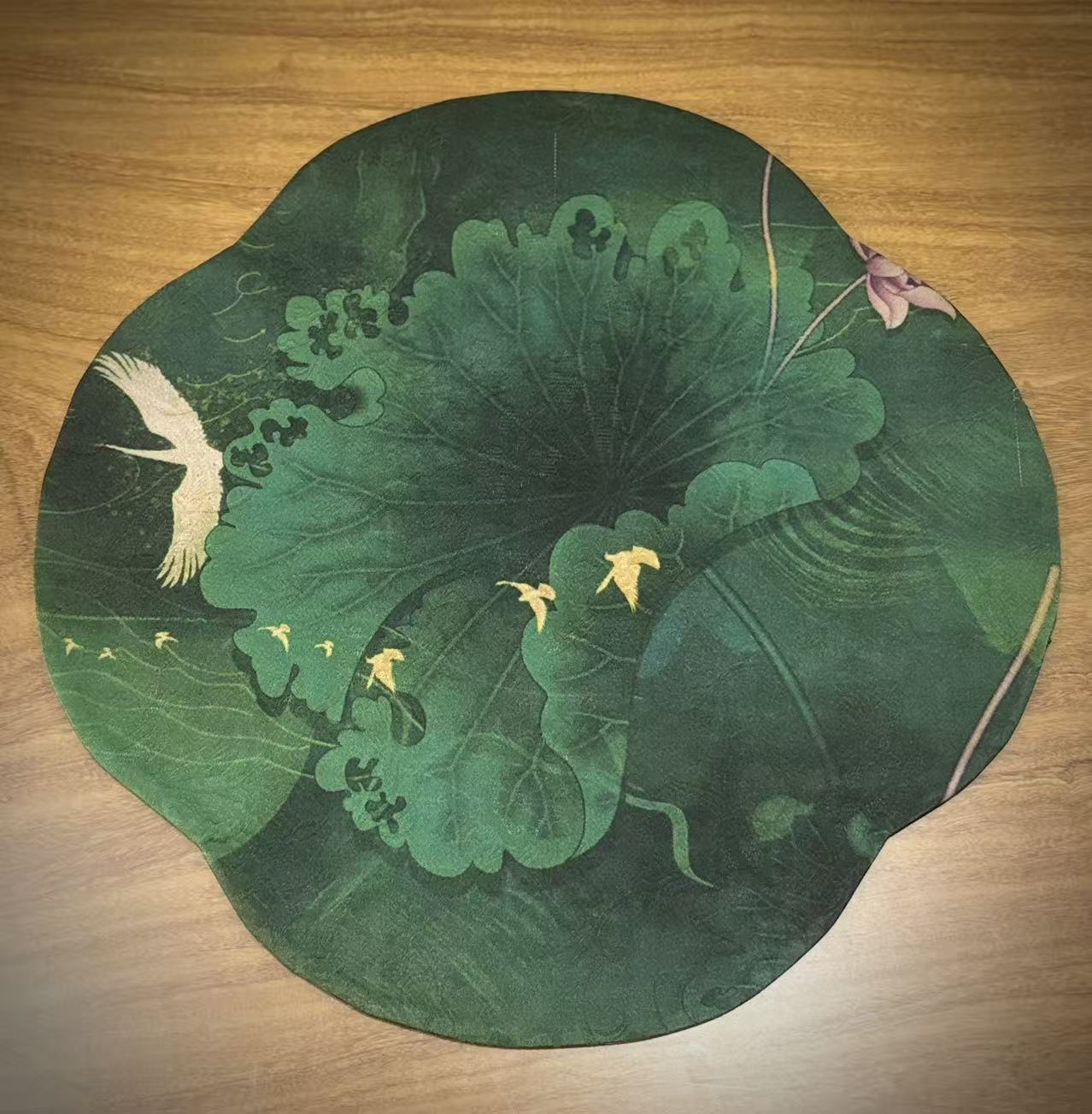 Qinghe Crane Shadow Begonia Double-Layer Tea Runner