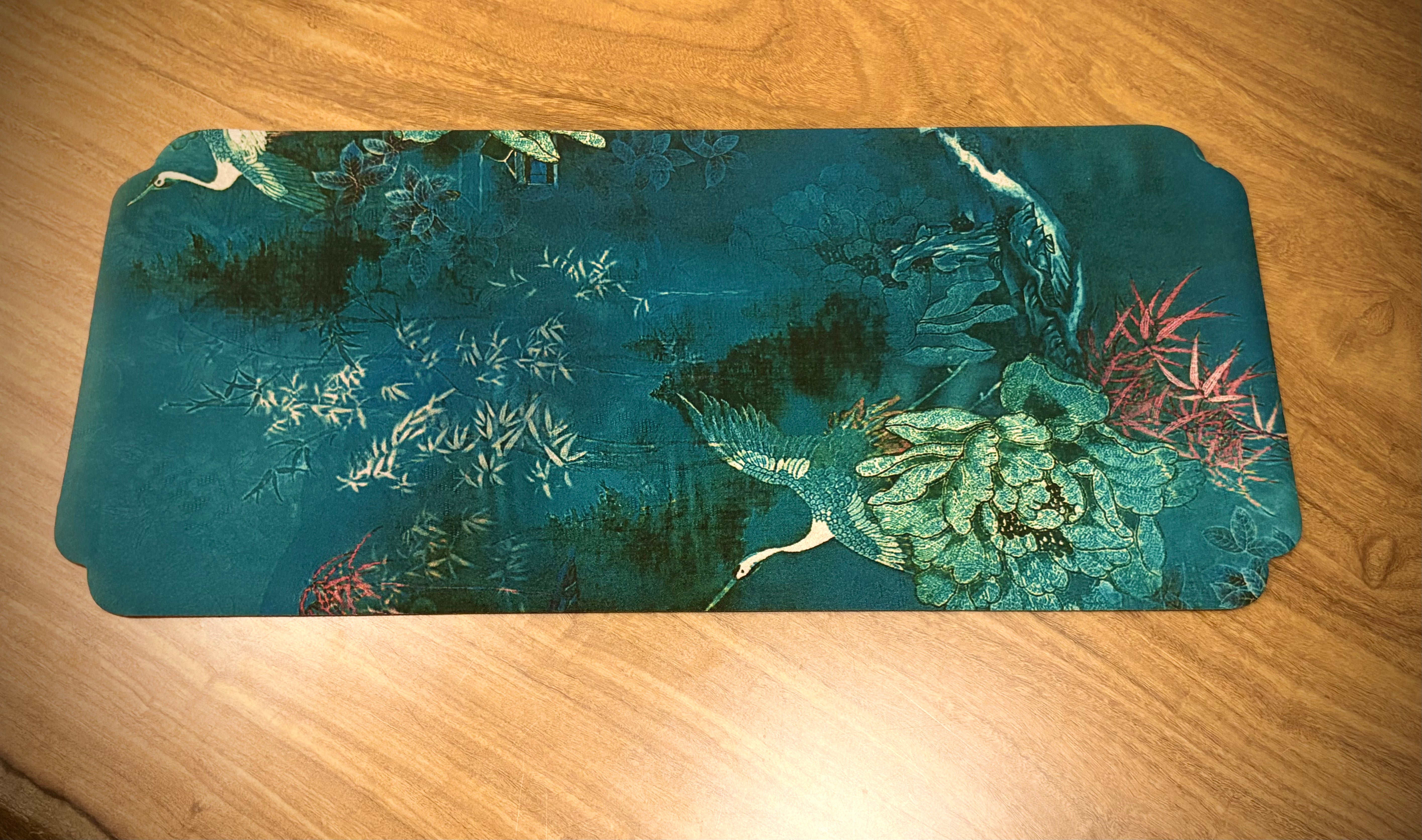 Crane Short Brocade Tea Runner