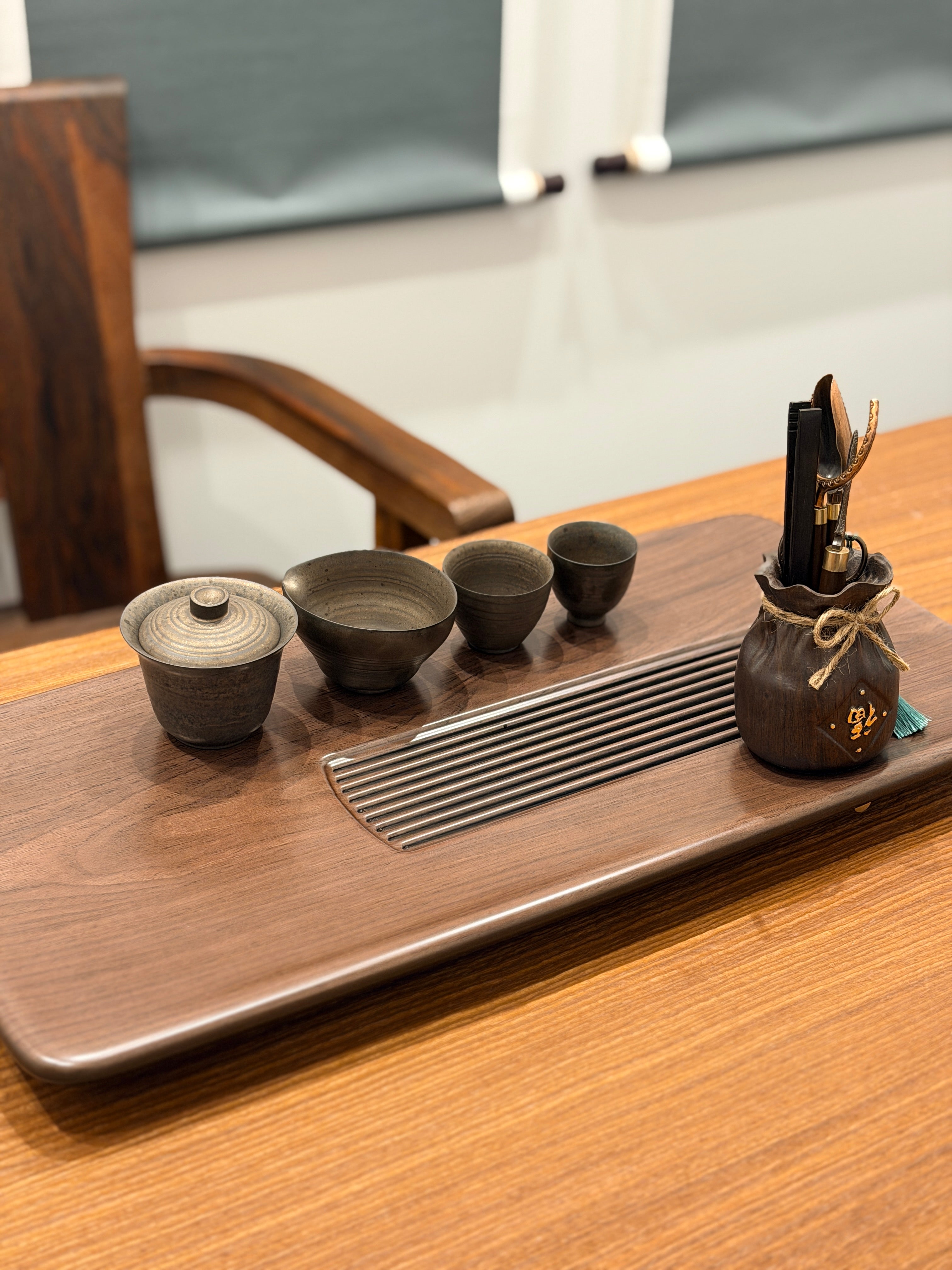 "Gutaolijin" Old Pottery Travel Tea Set
