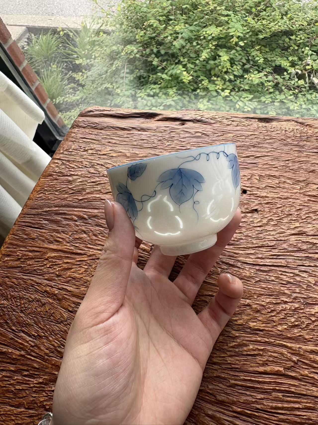 Exquisite Hand-Painted Gourd Gaiwan Travel Tea Set