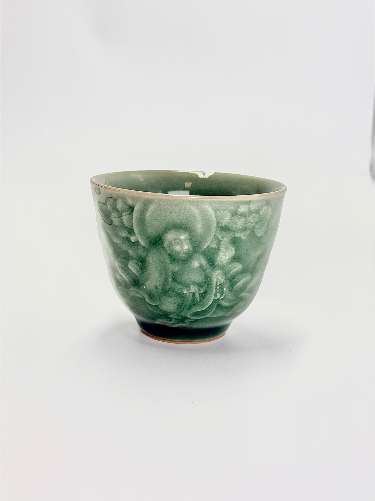 Longquan Celadon Heart Sutra Cup