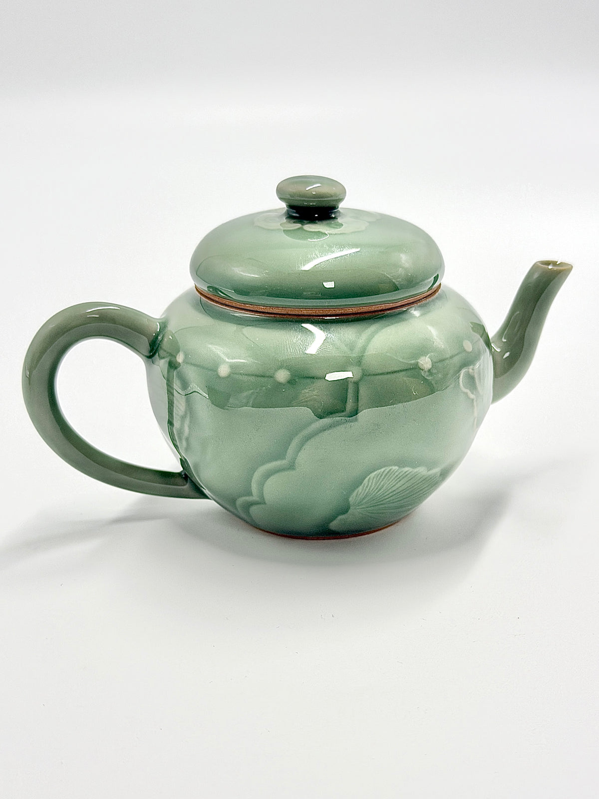 Longquan Celadon Qipao Official Hat Teapot