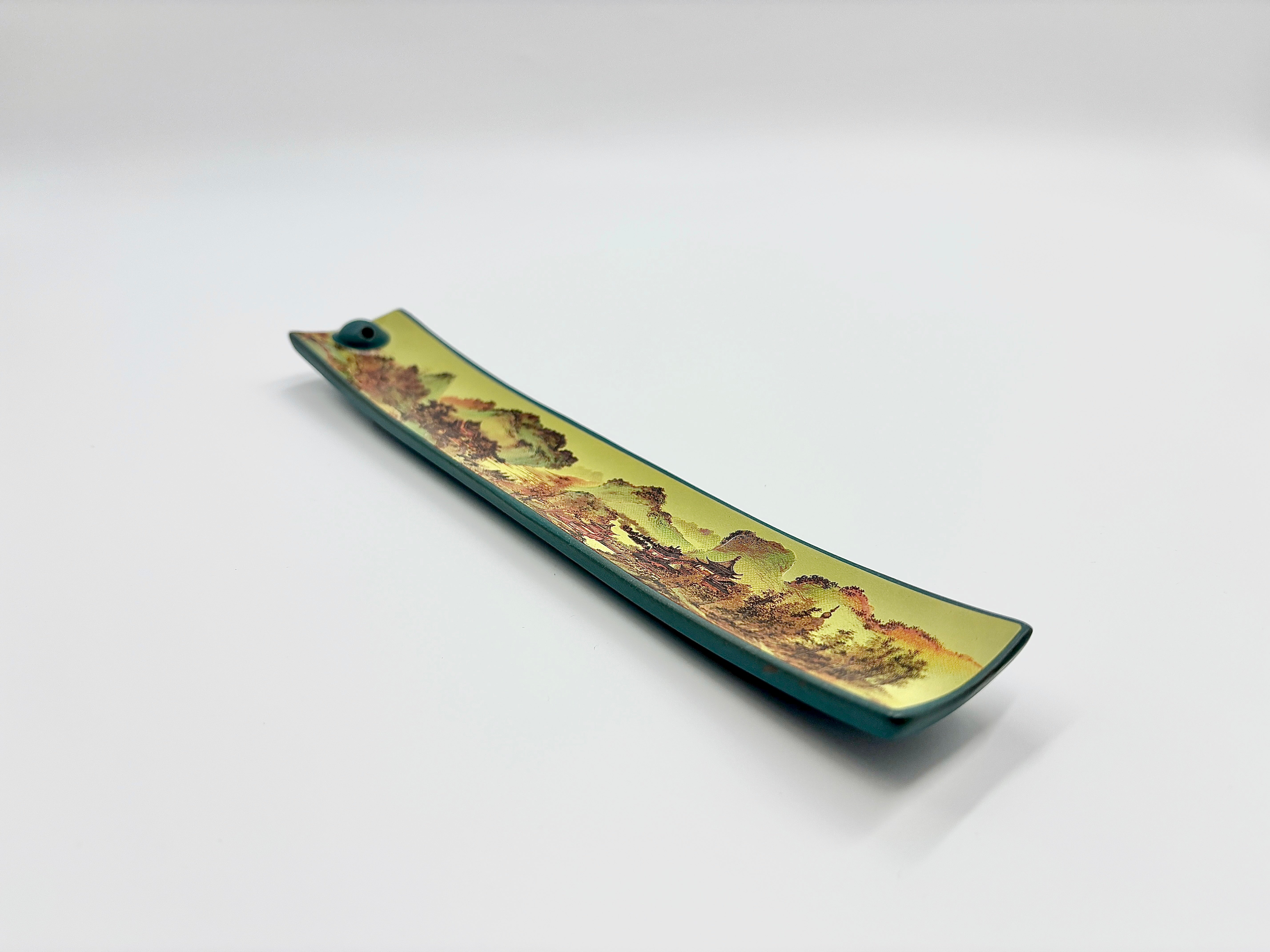 Landscape Enamel Incense Holder