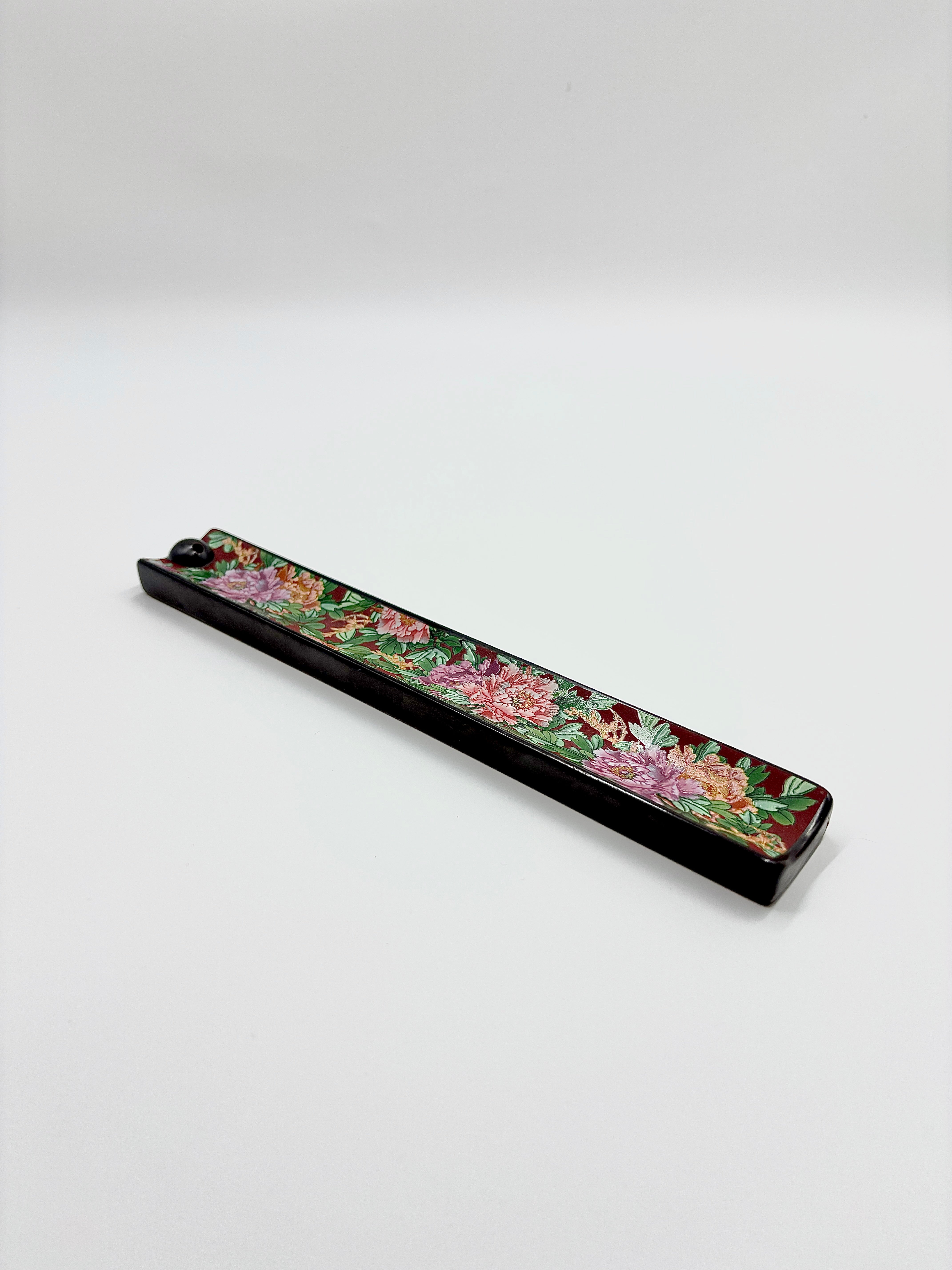 Peony enamel incense holder