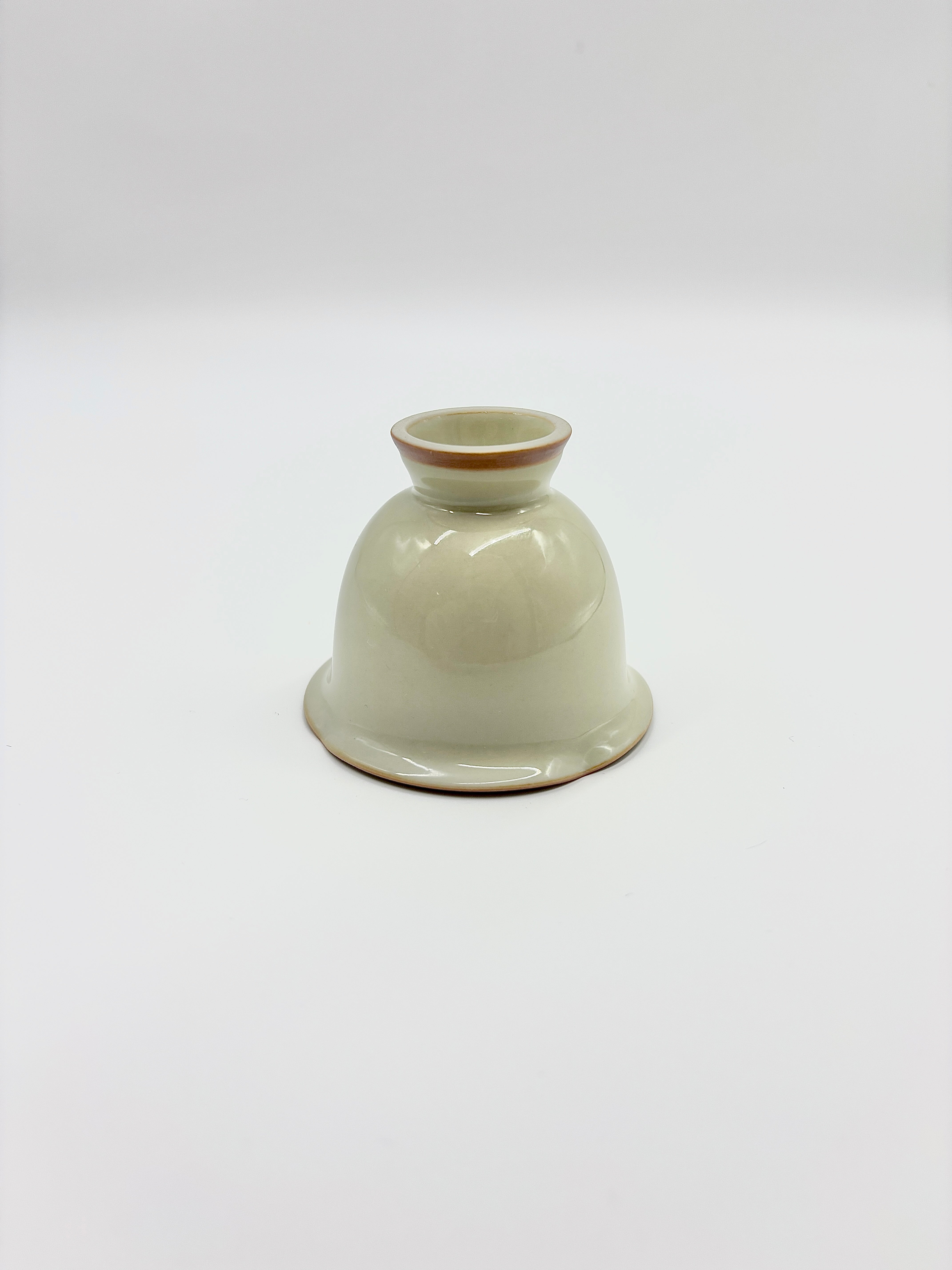 Wood ash hand-painted golden osmanthus high-footed cup