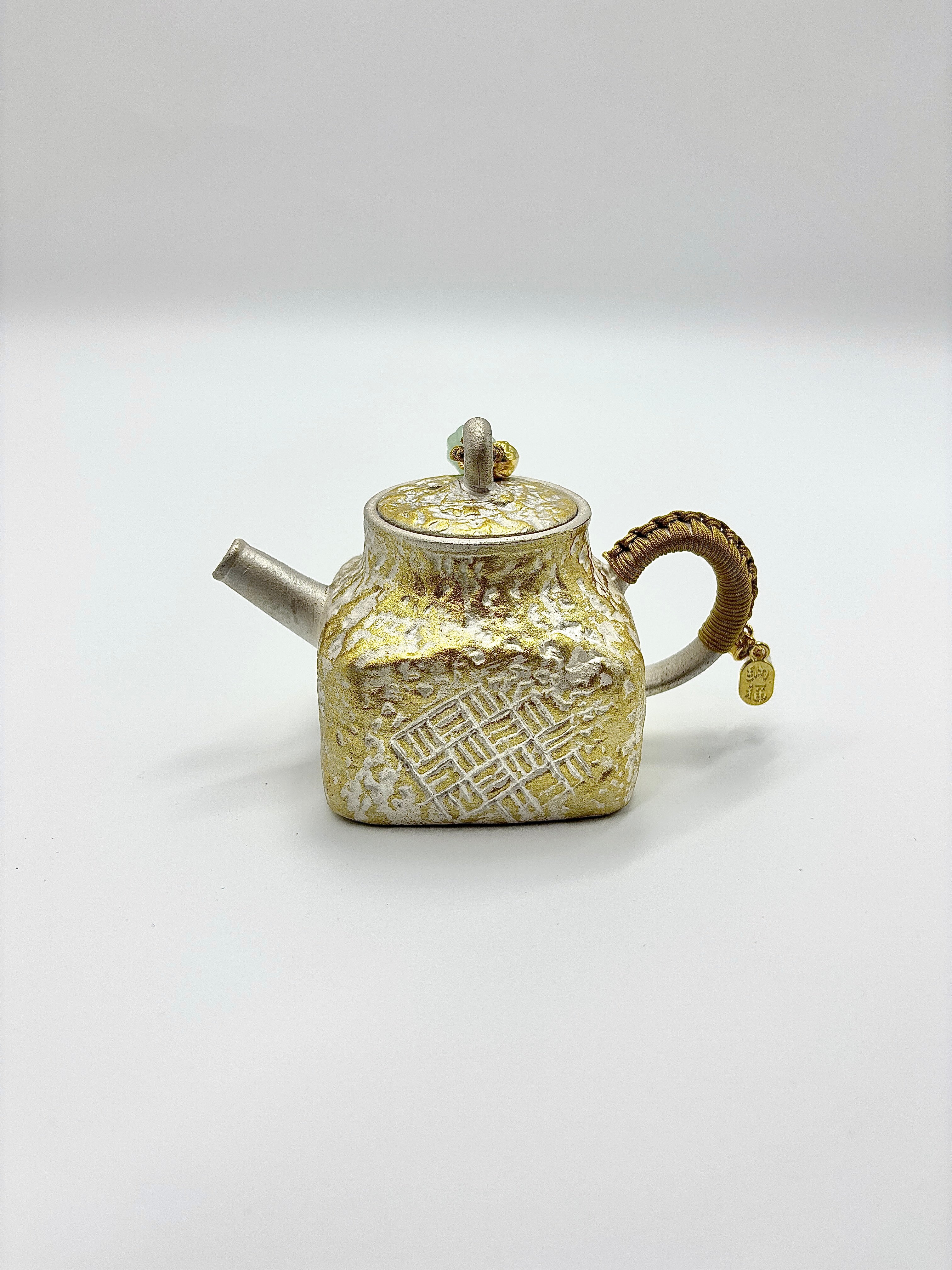 Square Silver-gilded Pot