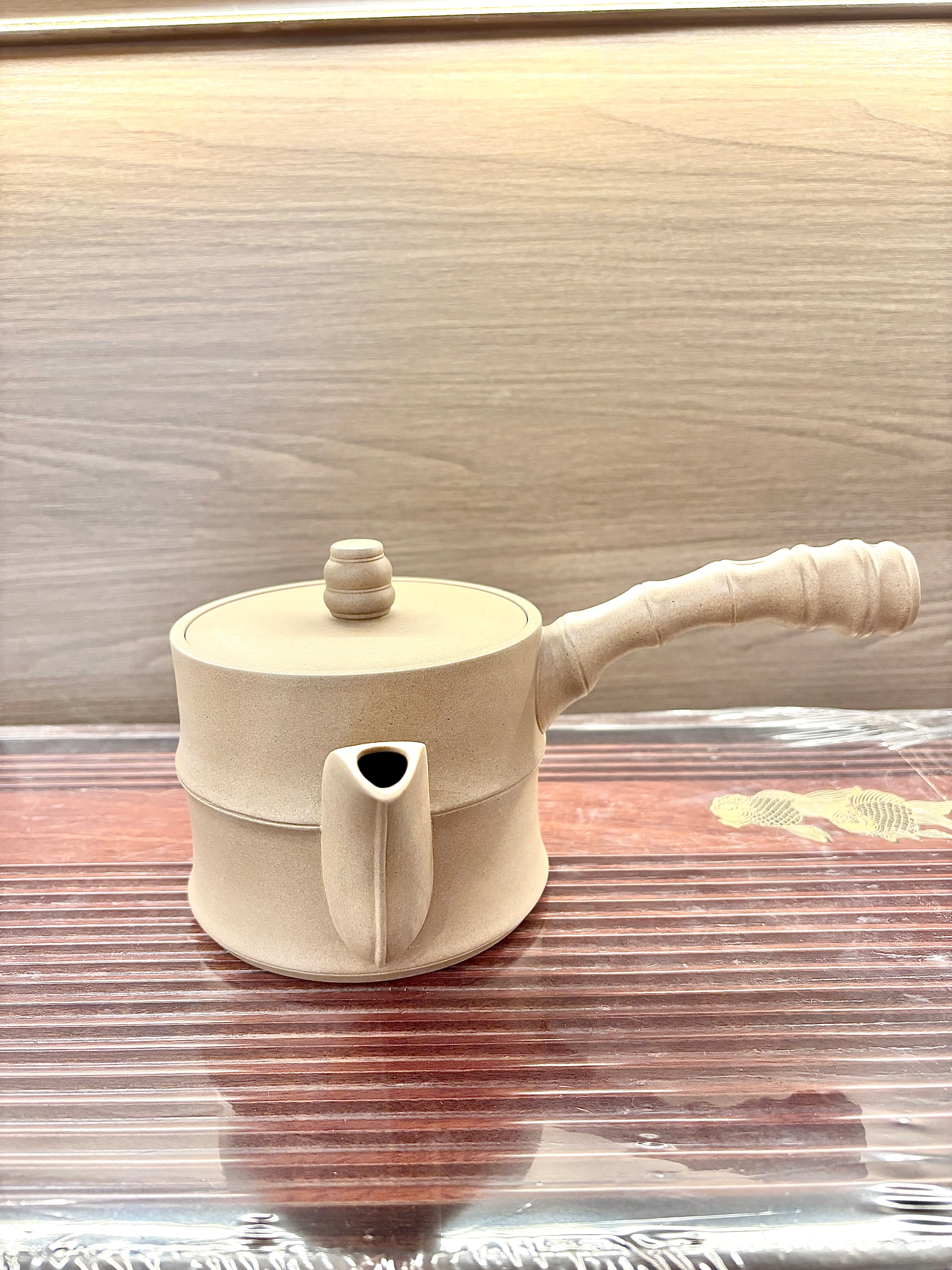 Maifan stone kettle - bamboo joint
