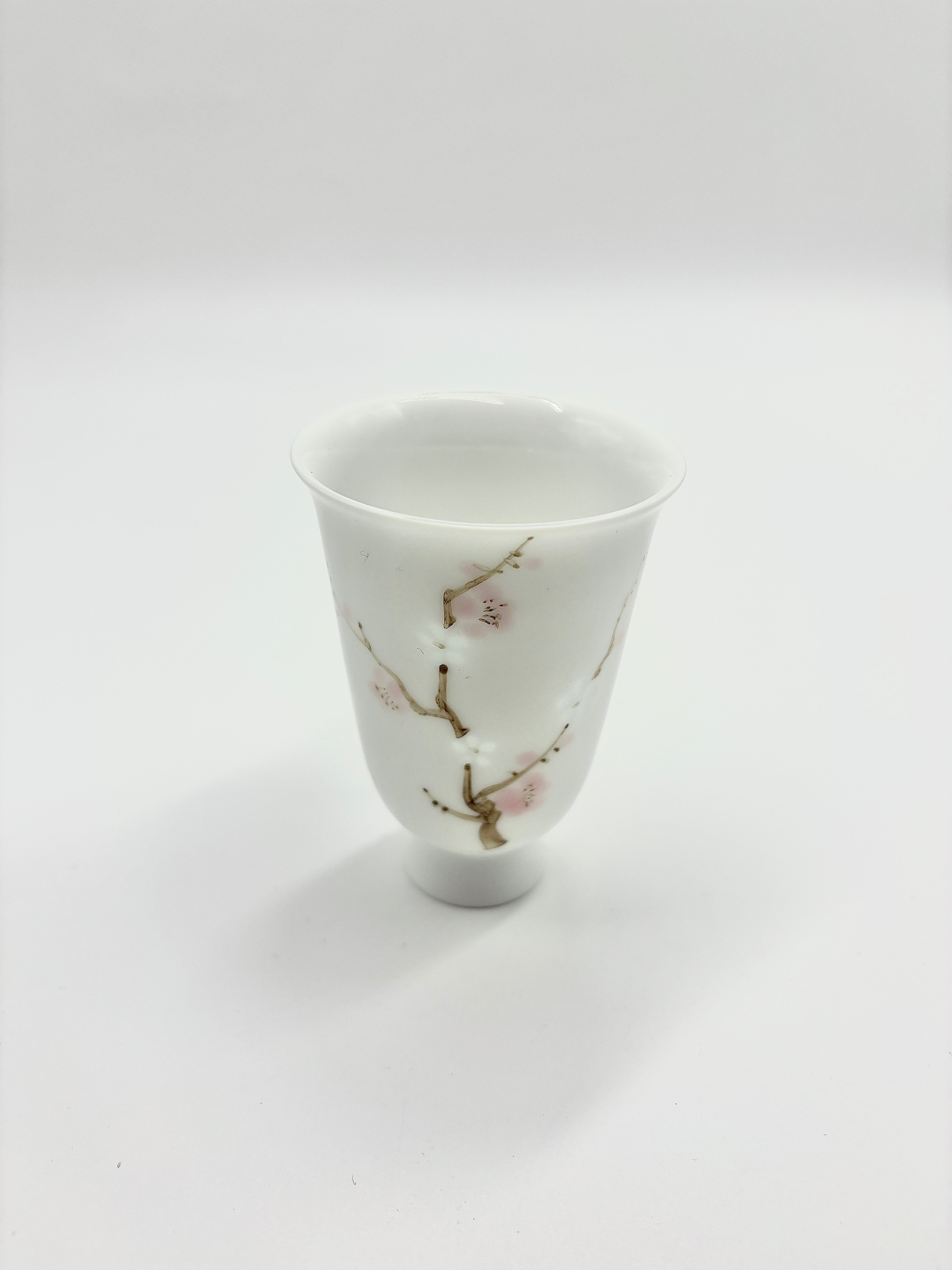 Hand-painted Five-Colored Plum Blossom Scented Cup