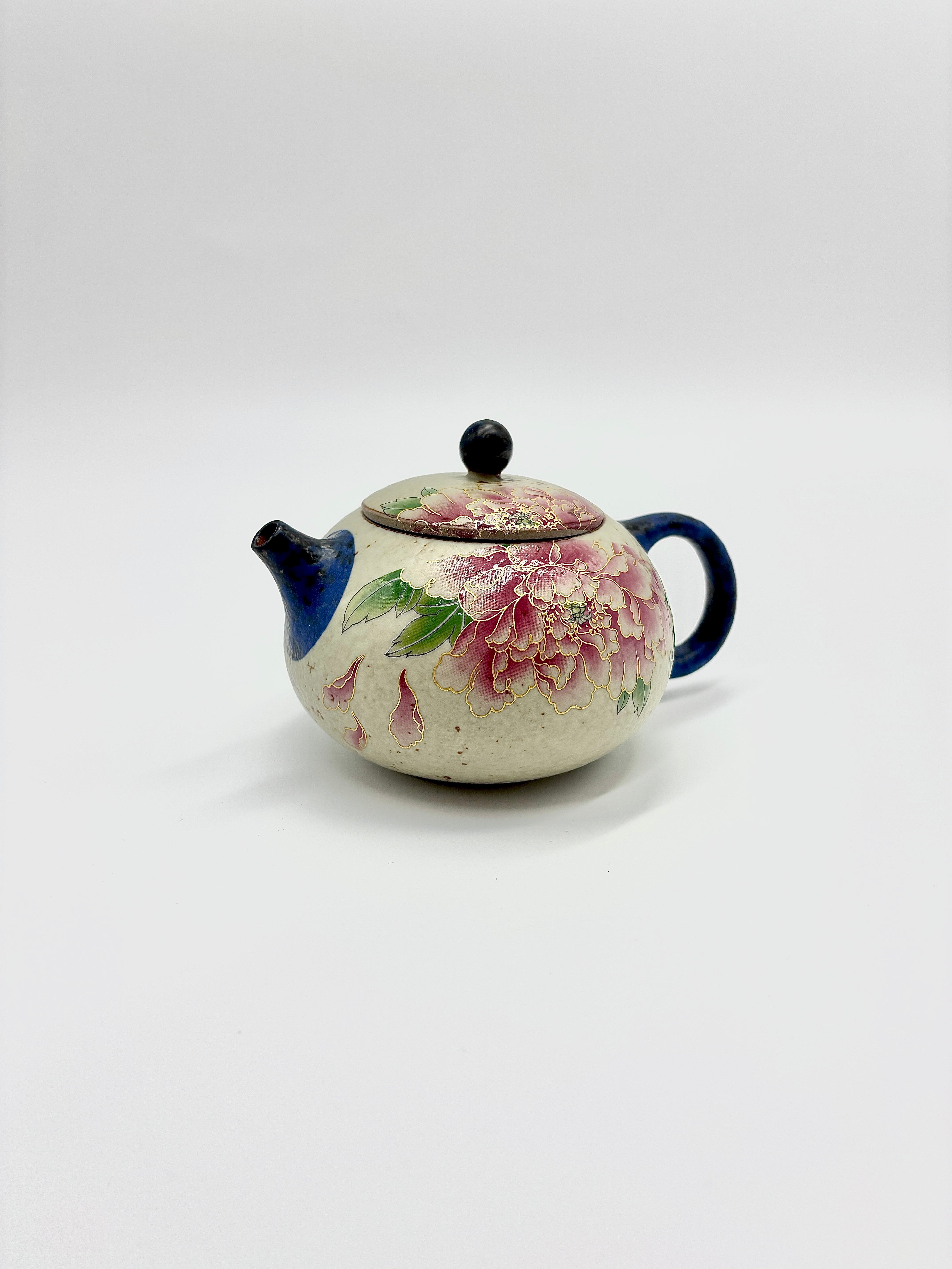Golden Peony Xishi Teapot - One pot, two cups