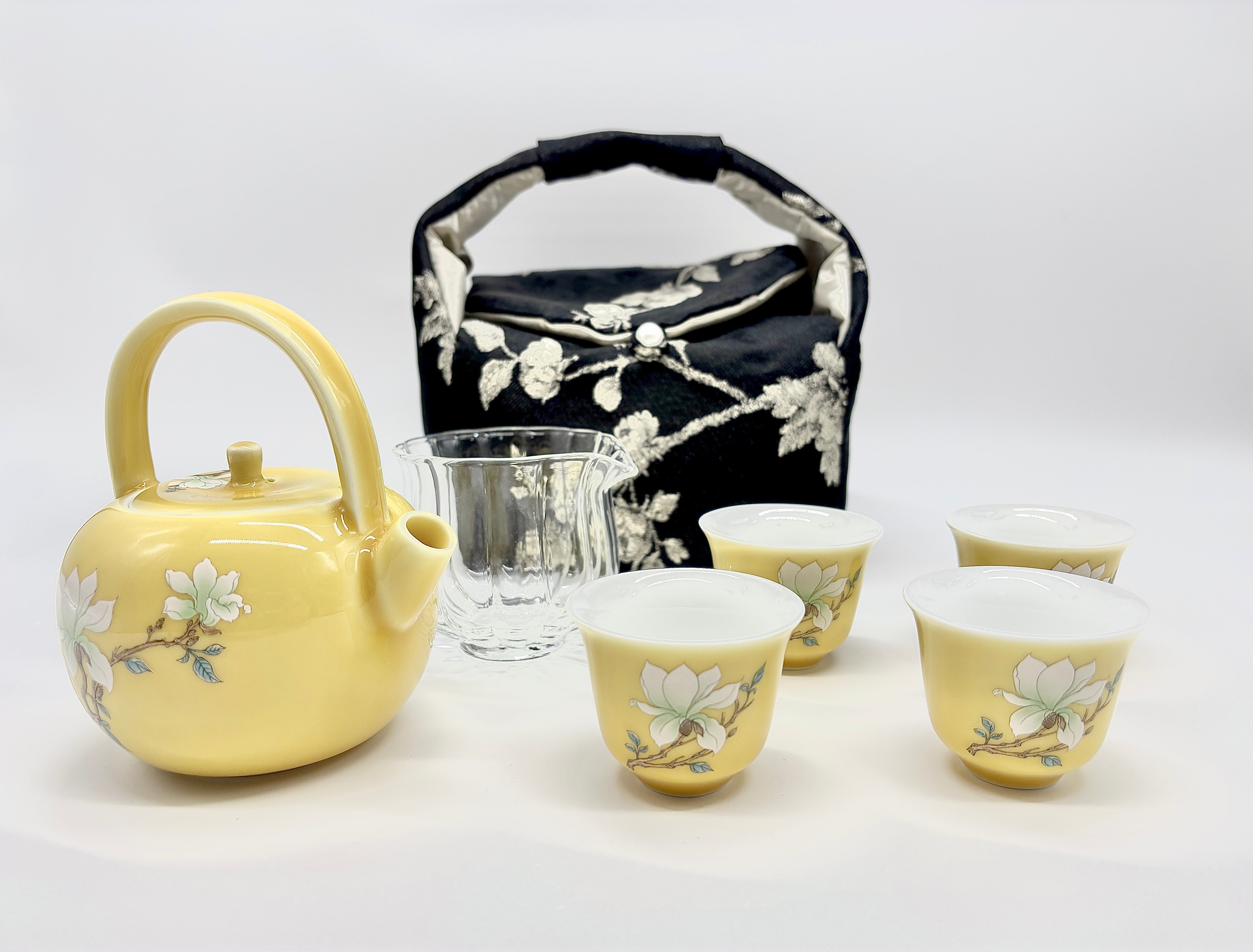 6-piece Magnolia-shaped Teapot Set