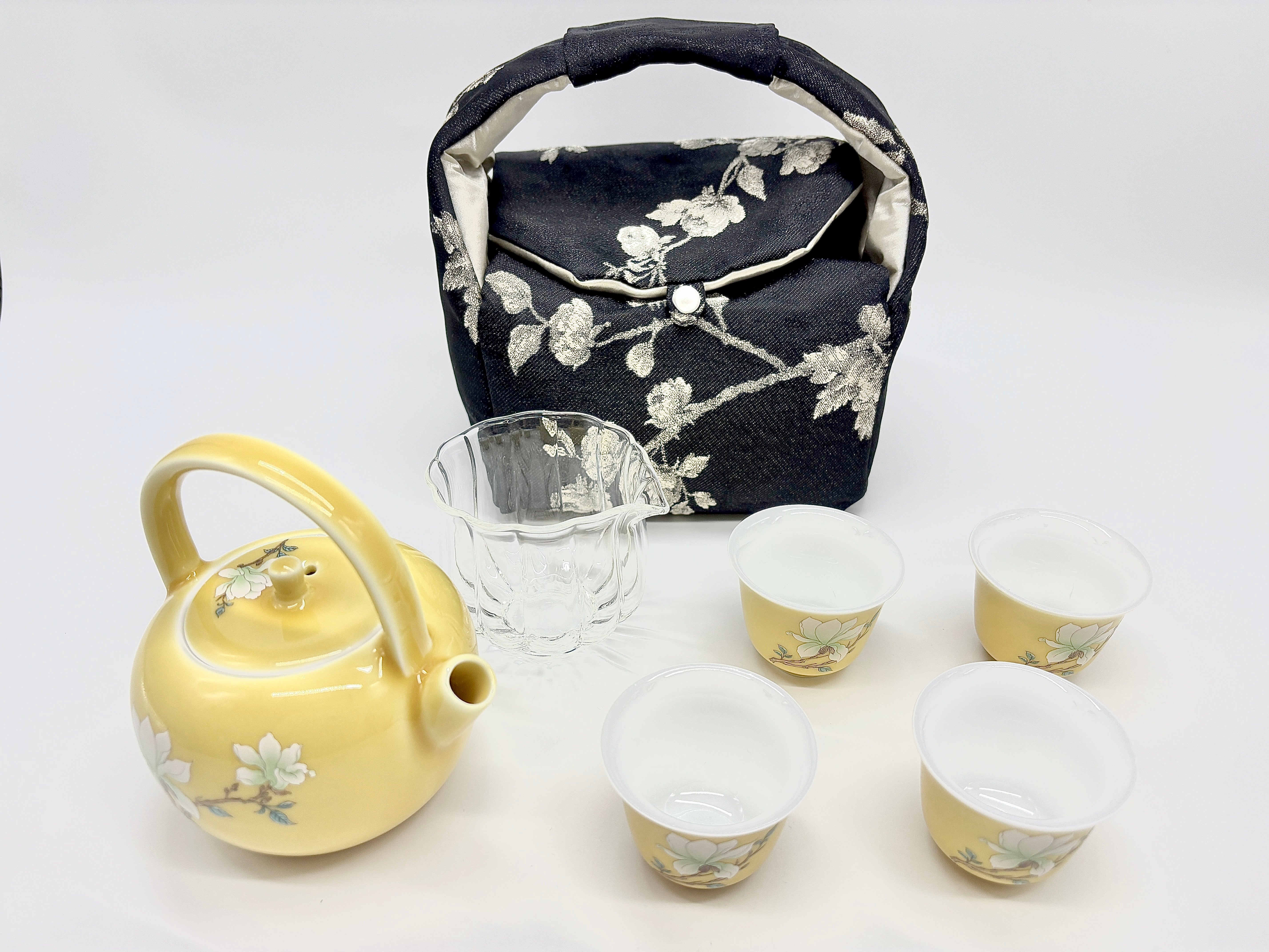 6-piece Magnolia-shaped Teapot Set