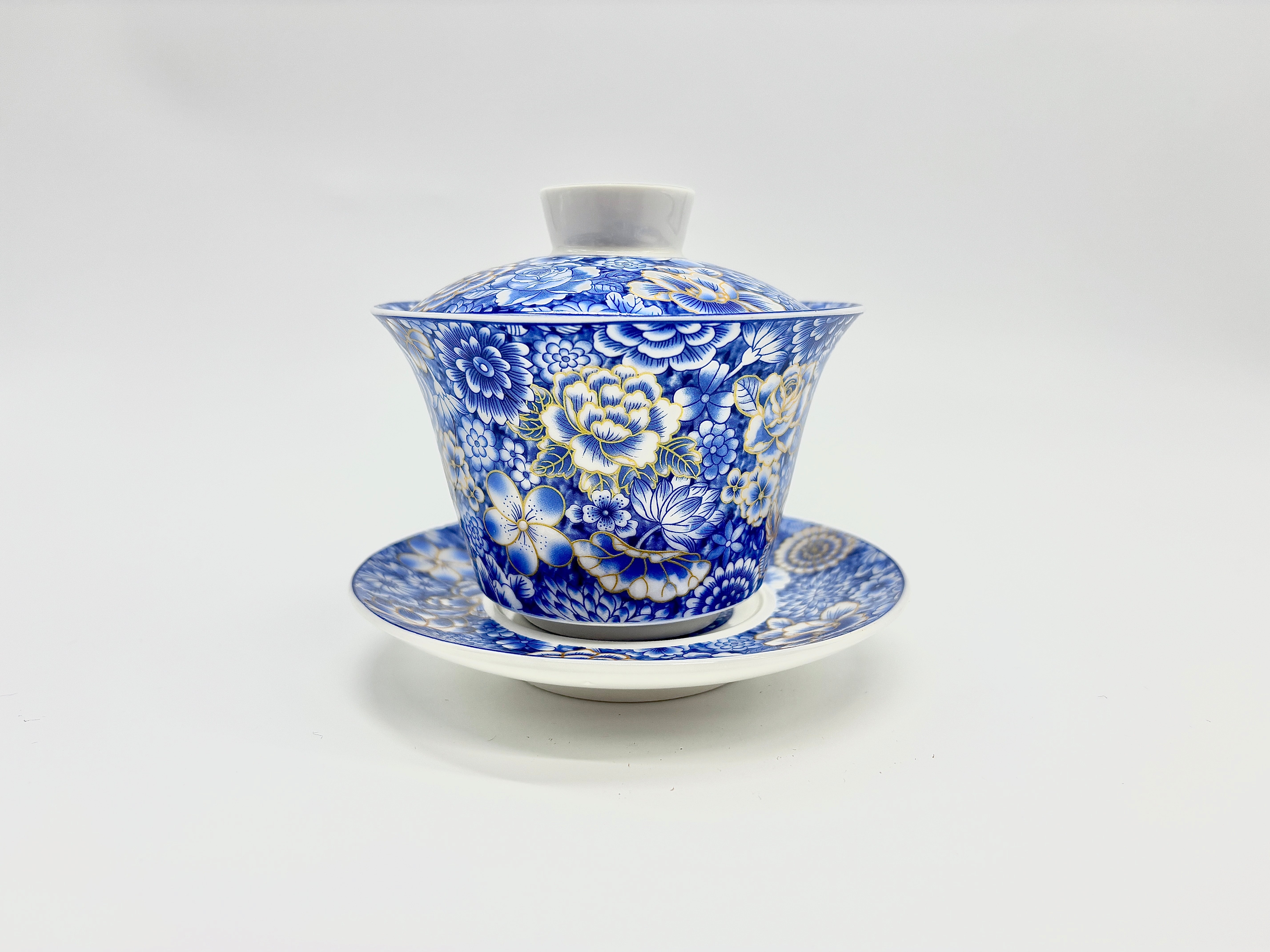 Floral White Suspended Gaiwan