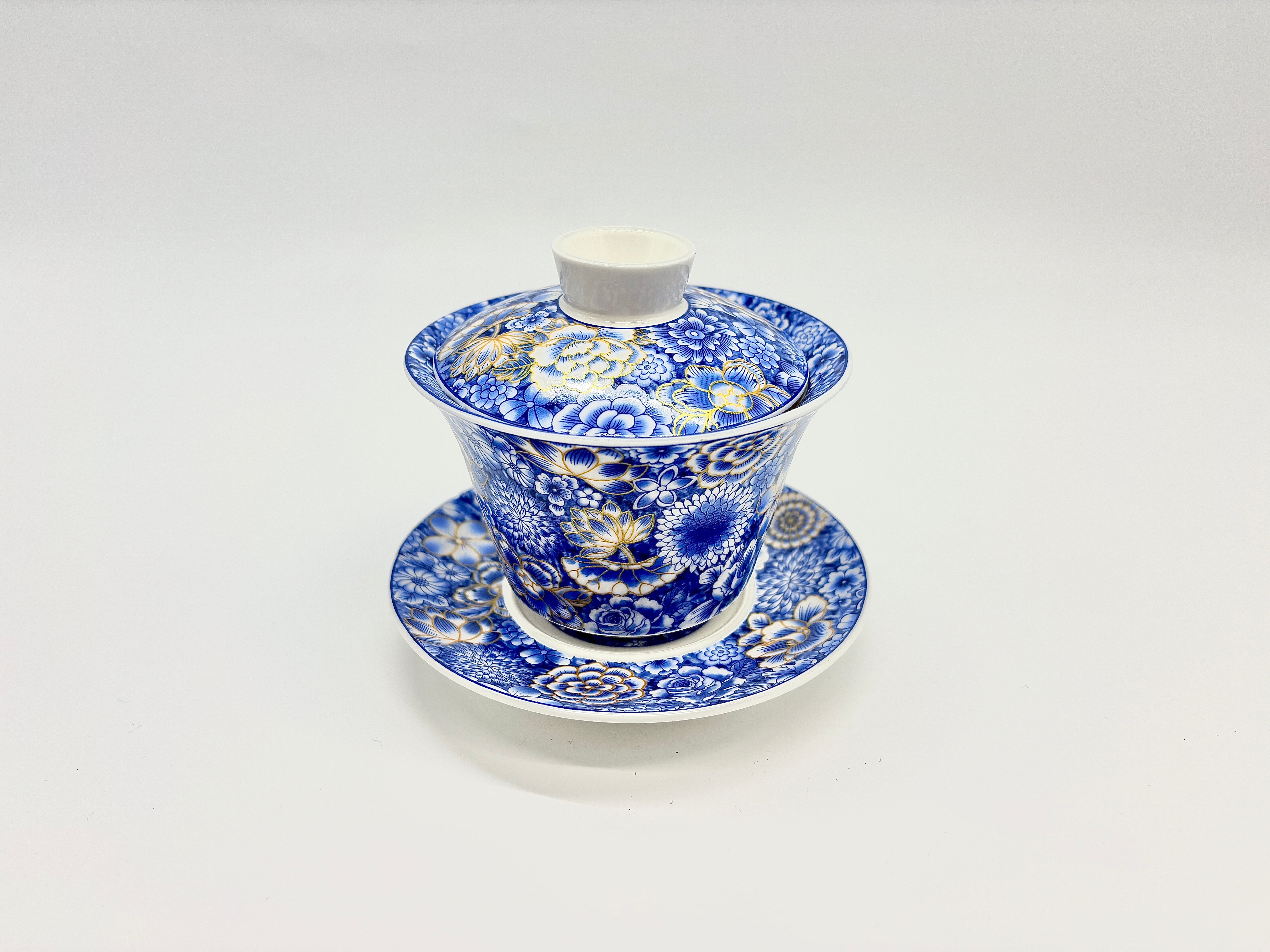 Floral White Suspended Gaiwan