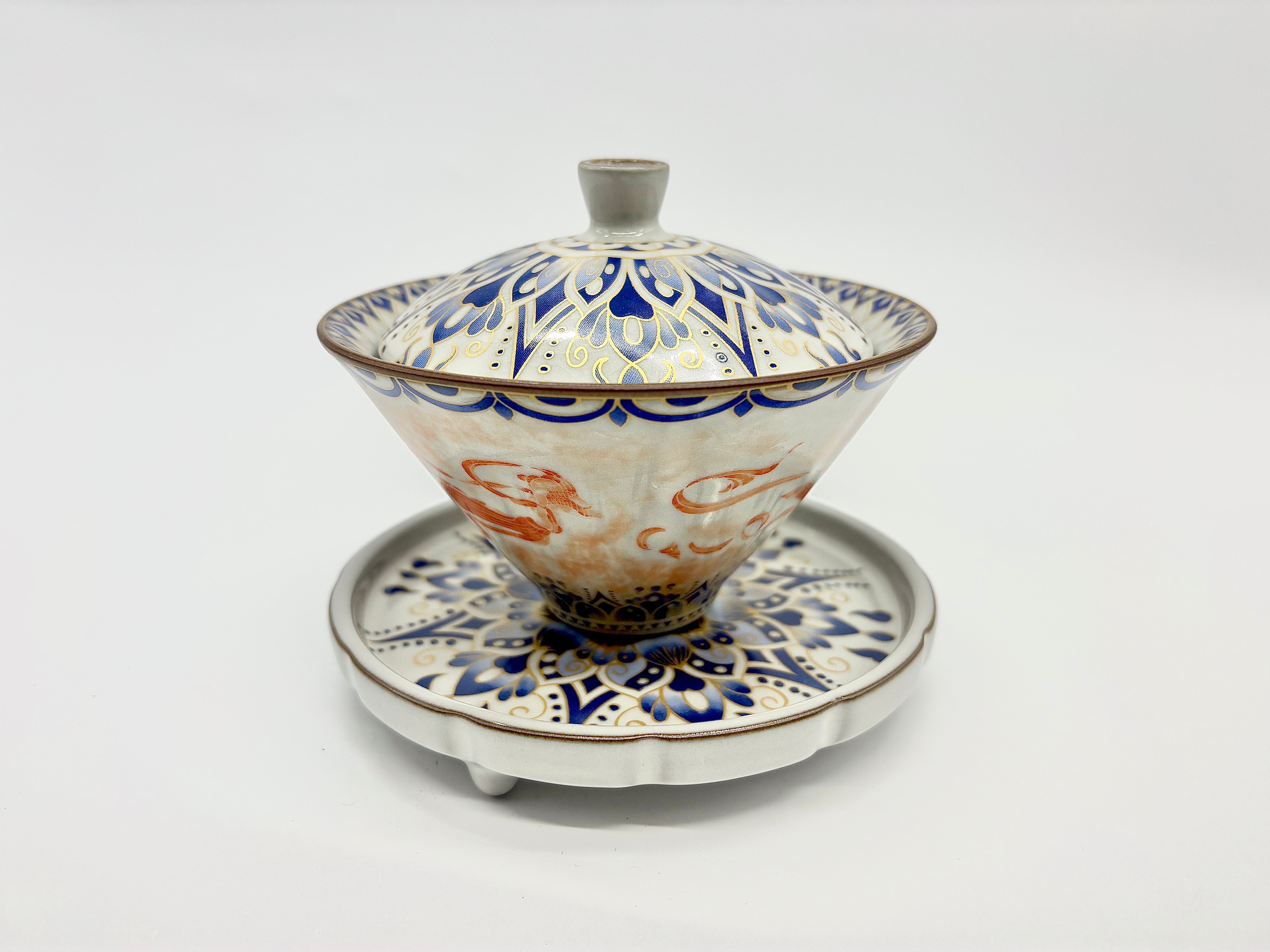 Ru ware Dunhuang flying apsara large Gaiwan