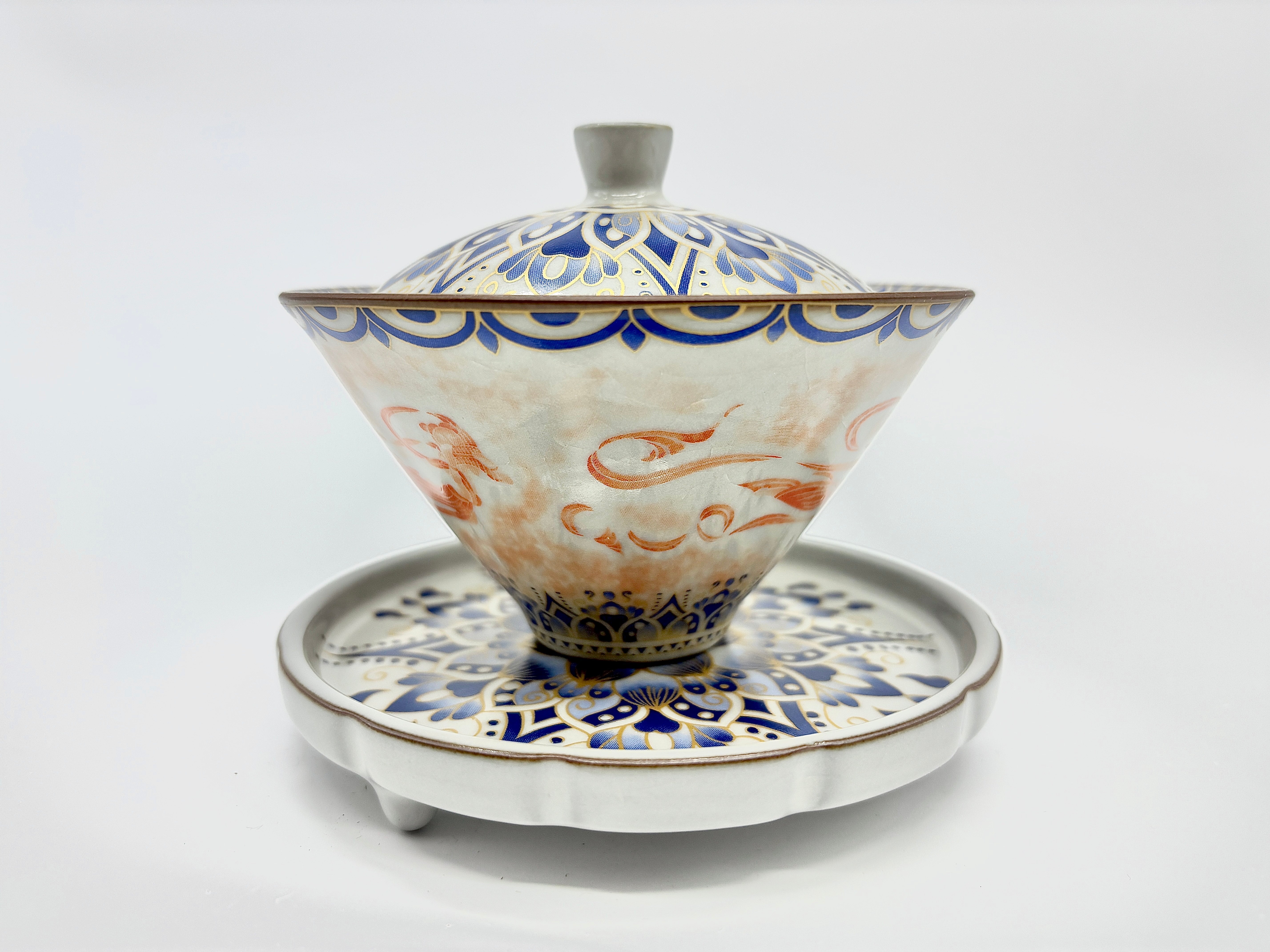 Ru ware Dunhuang flying apsara large Gaiwan