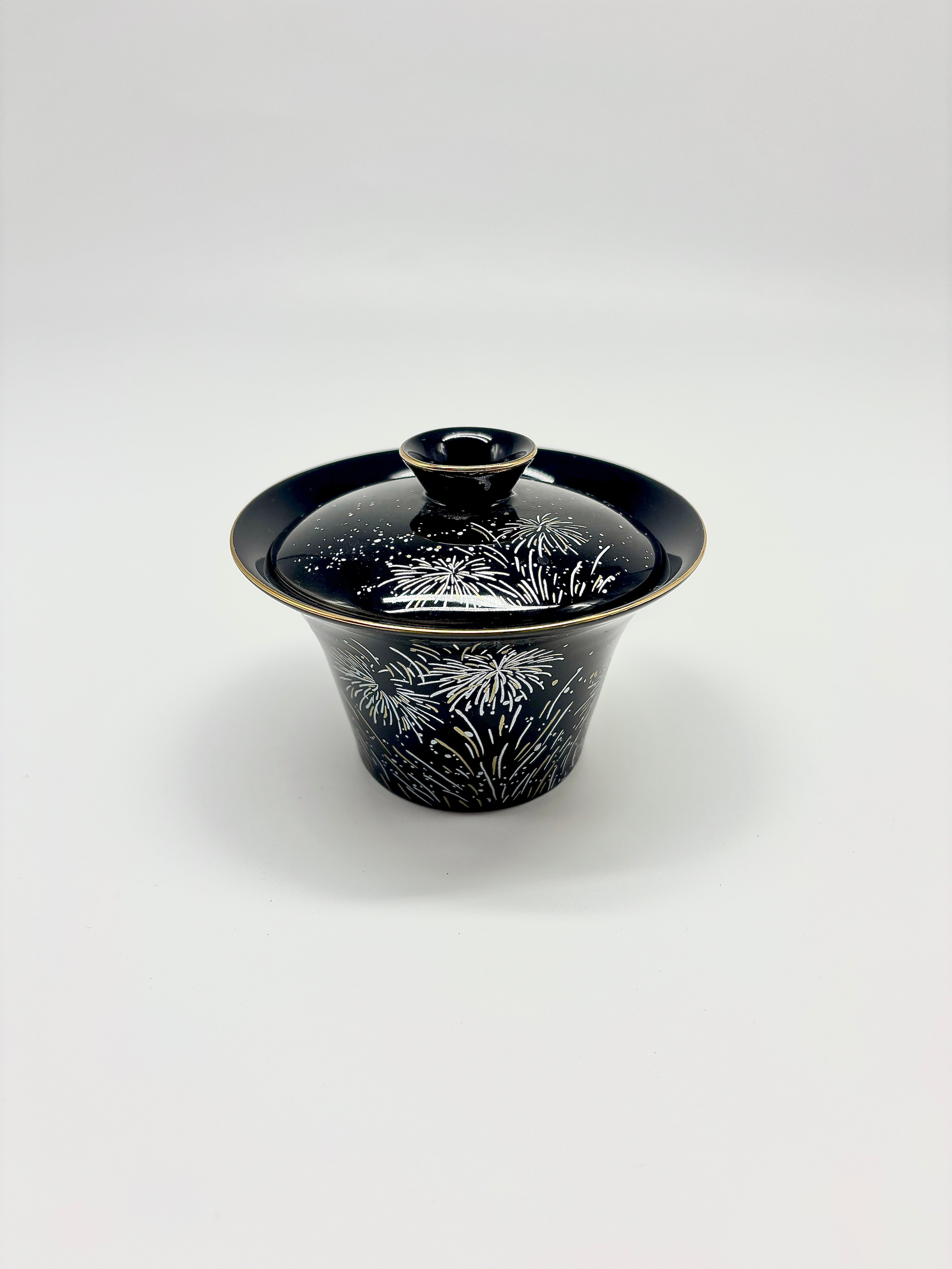 Fireworks in the Night Covered Bowl