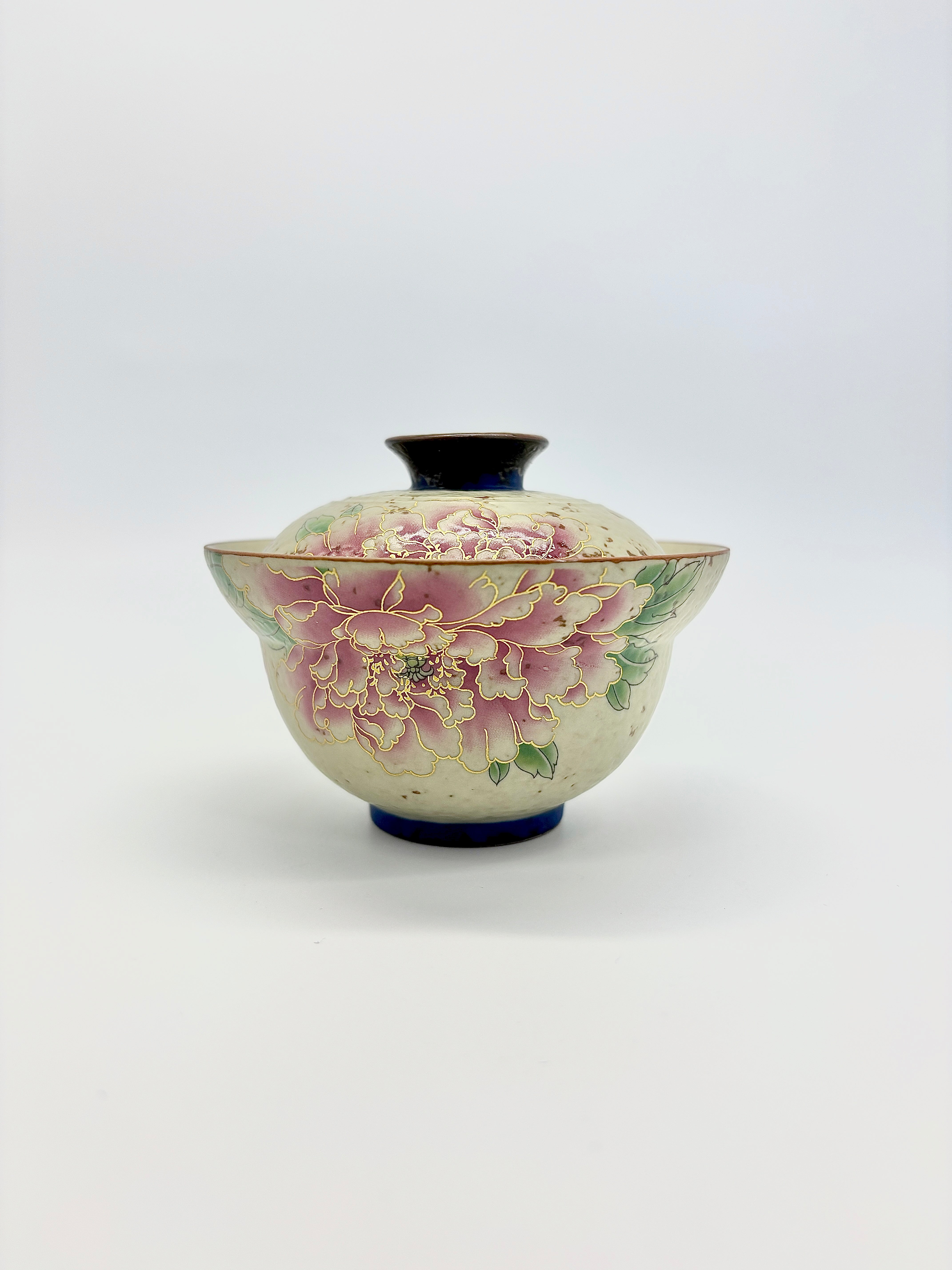 Golden Peony Gourd Gaiwan