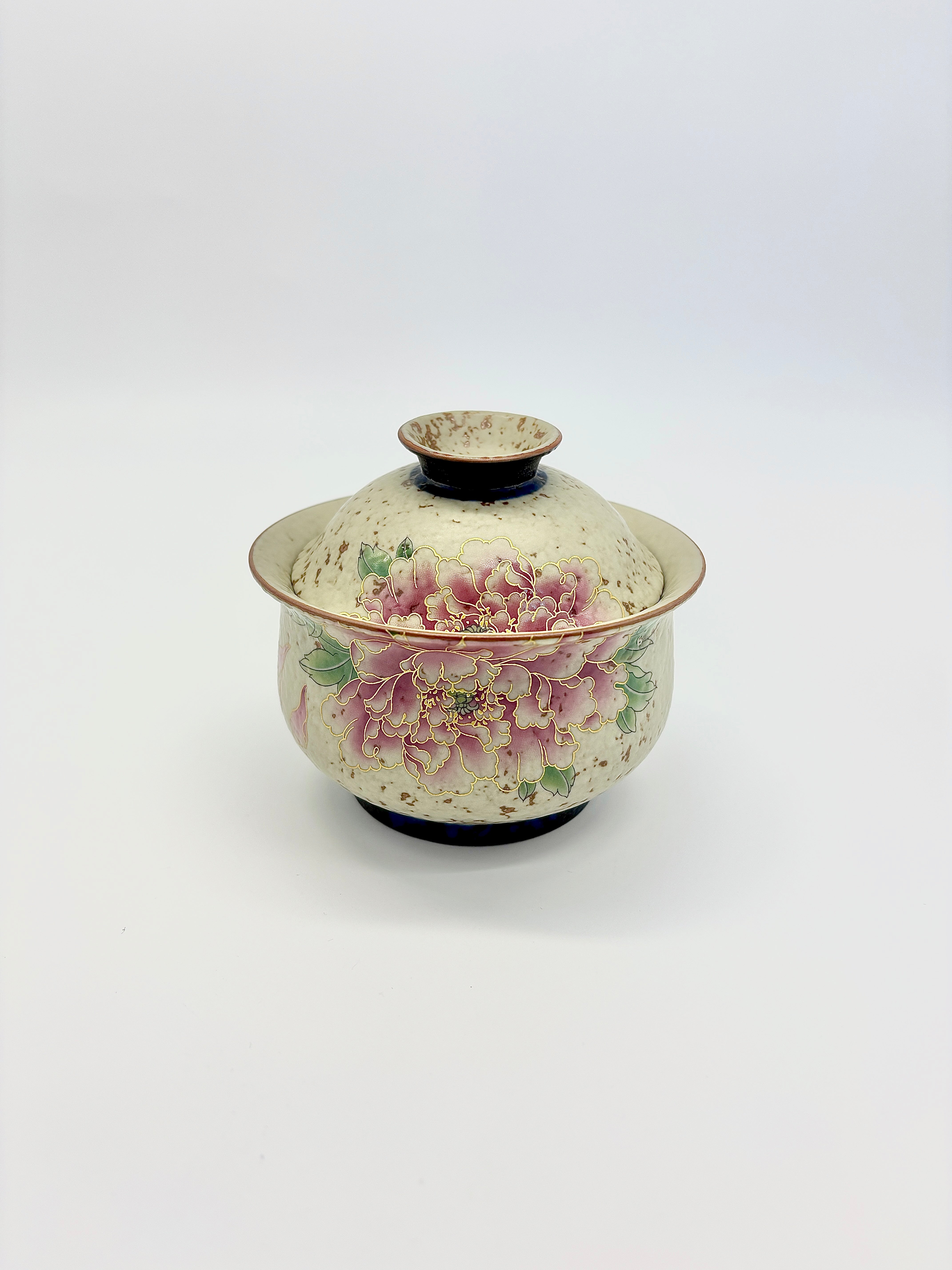 Golden Peony Cloth Bag Gaiwan