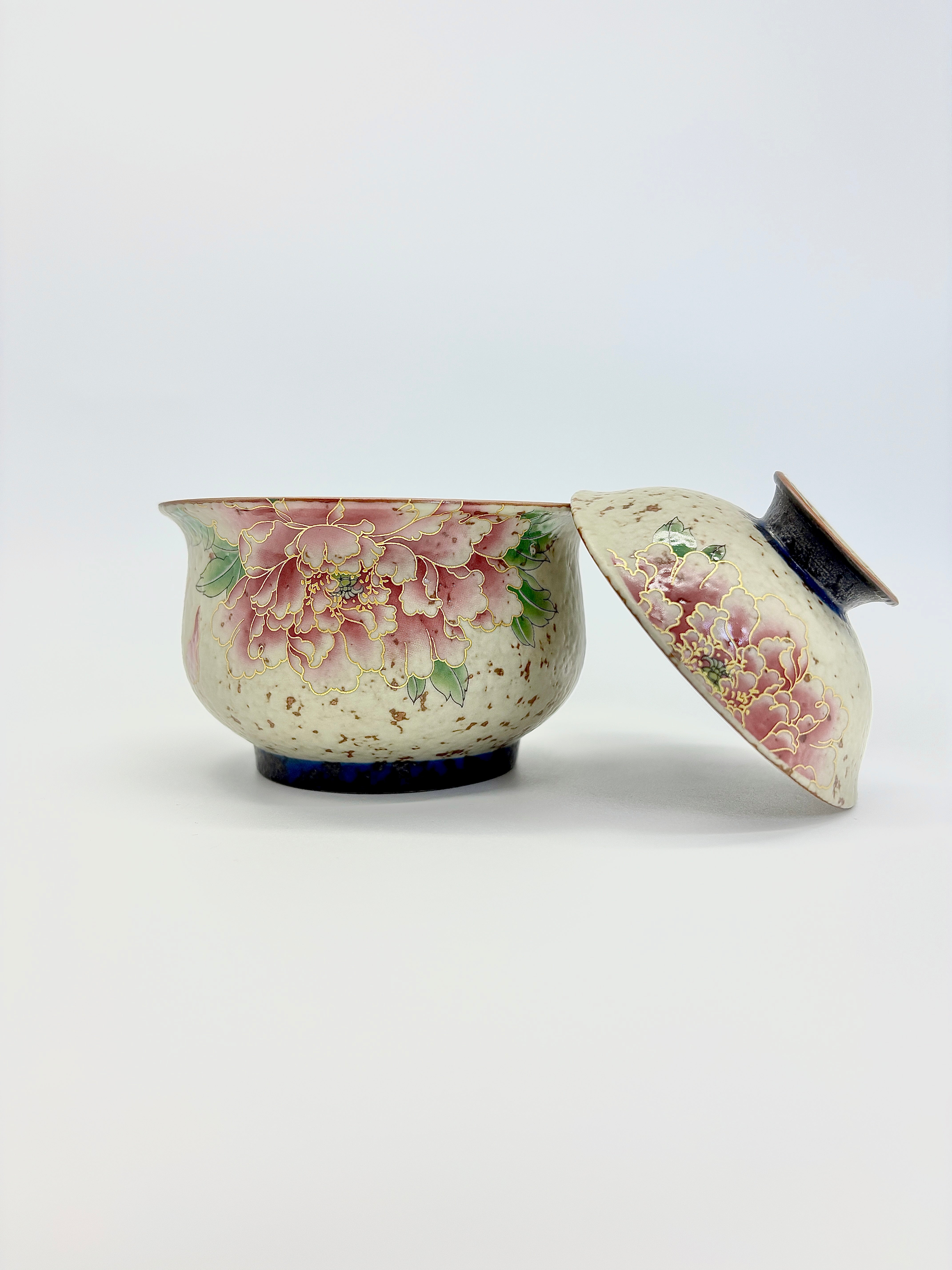 Golden Peony Cloth Bag Gaiwan