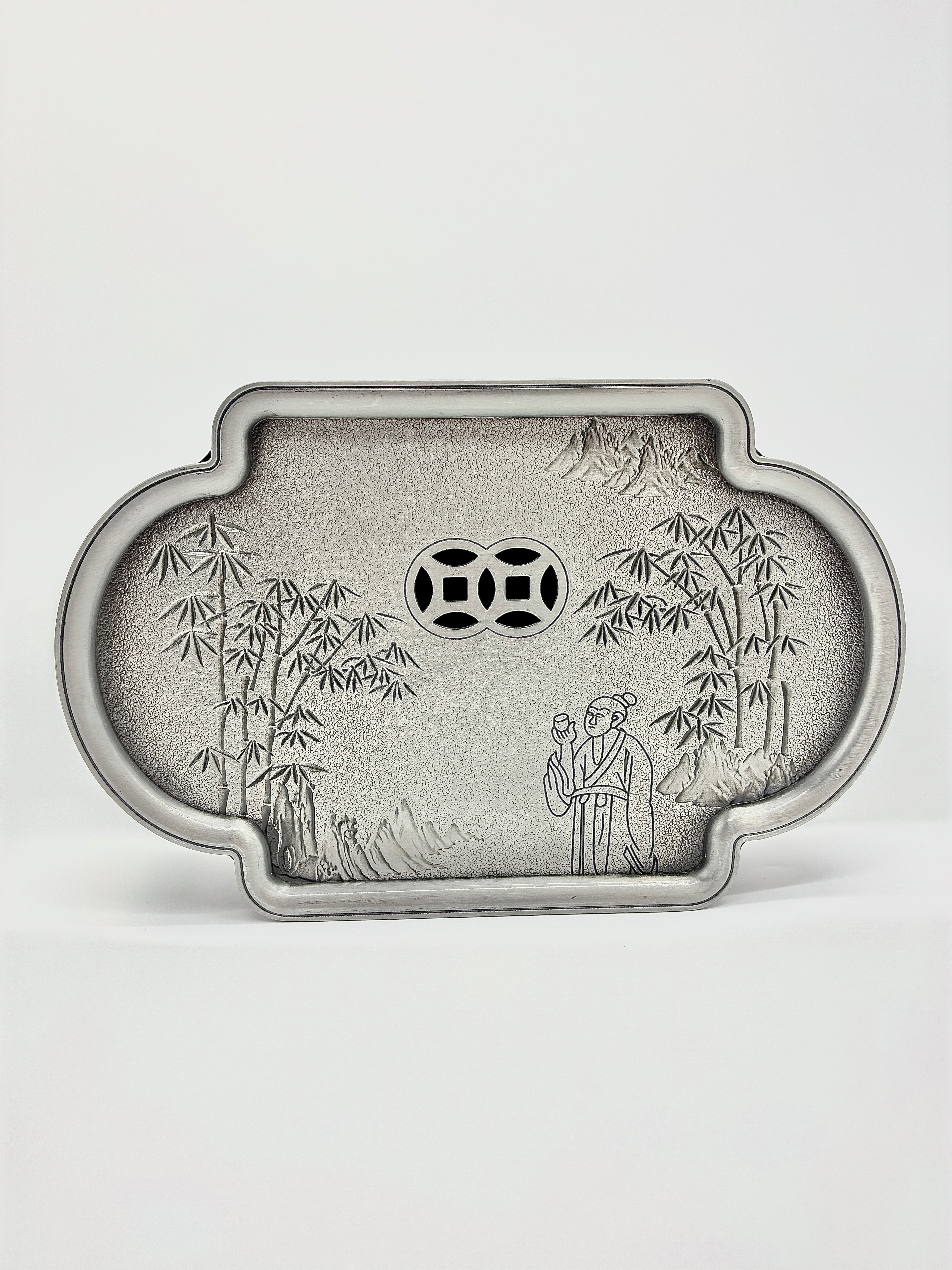 Alloy Bamboo Teapot Stand 