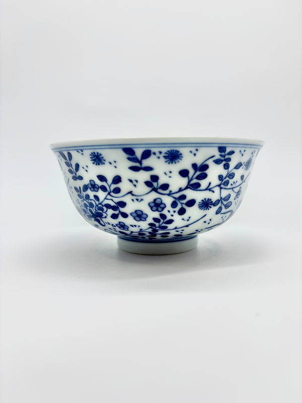 手绘青花百花杯（逐云涧）