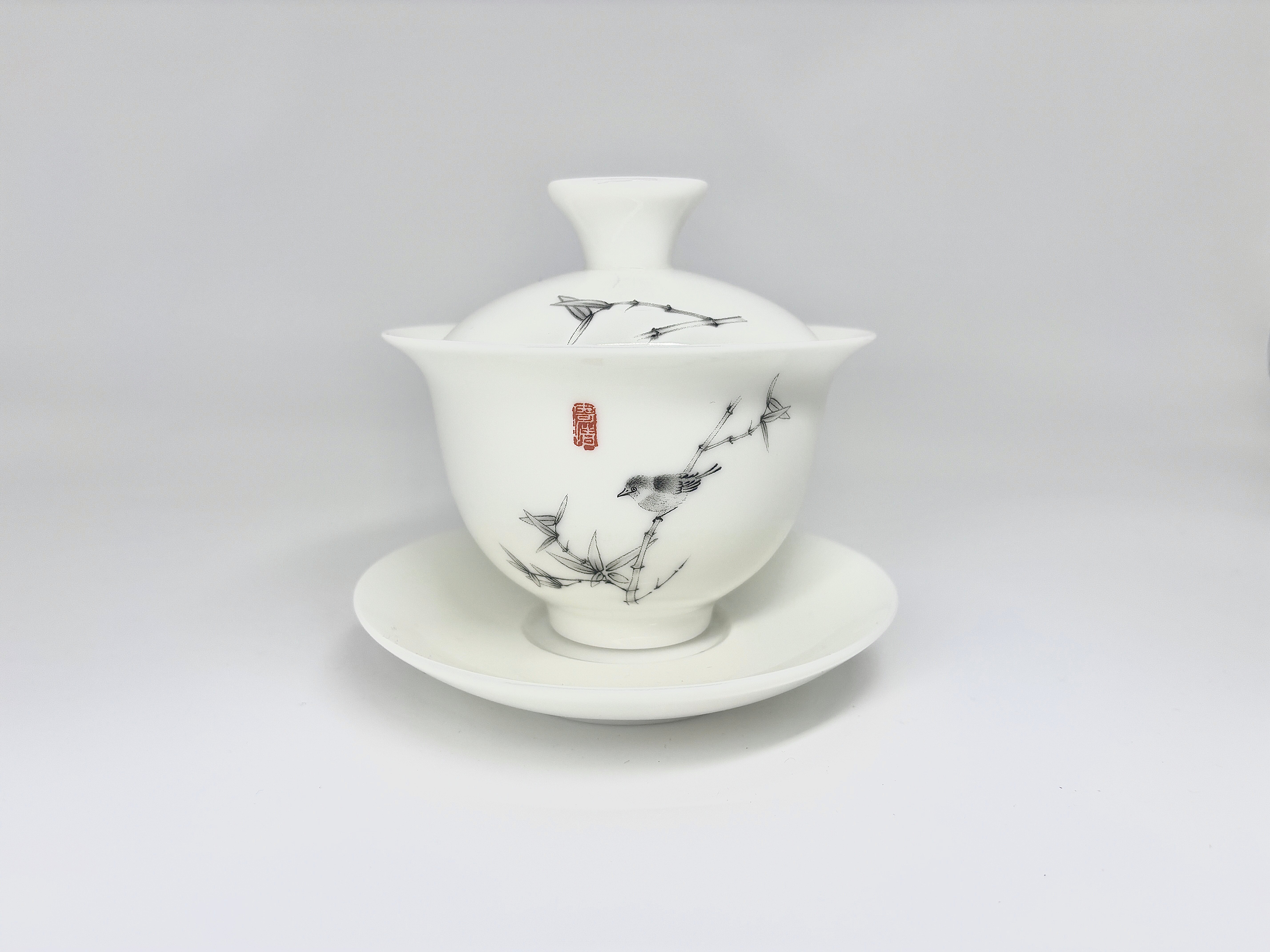 10头亮光竹报平安茶具套组（逐云涧）